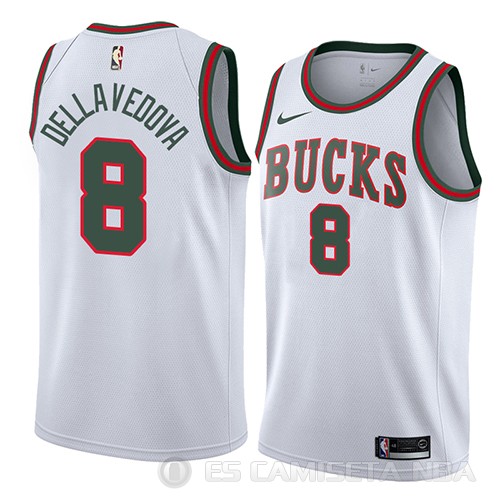 Camiseta Matthew Dellavedova #8 Milwaukee Bucks Classic 2018 Blanco - Haga un click en la imagen para cerrar